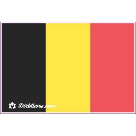 Nacionalinis vėliavos lipdukas - Belgija